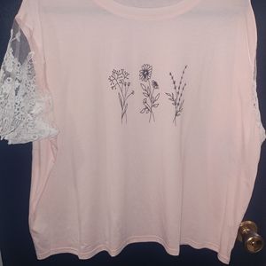 Cute pink flower shirt